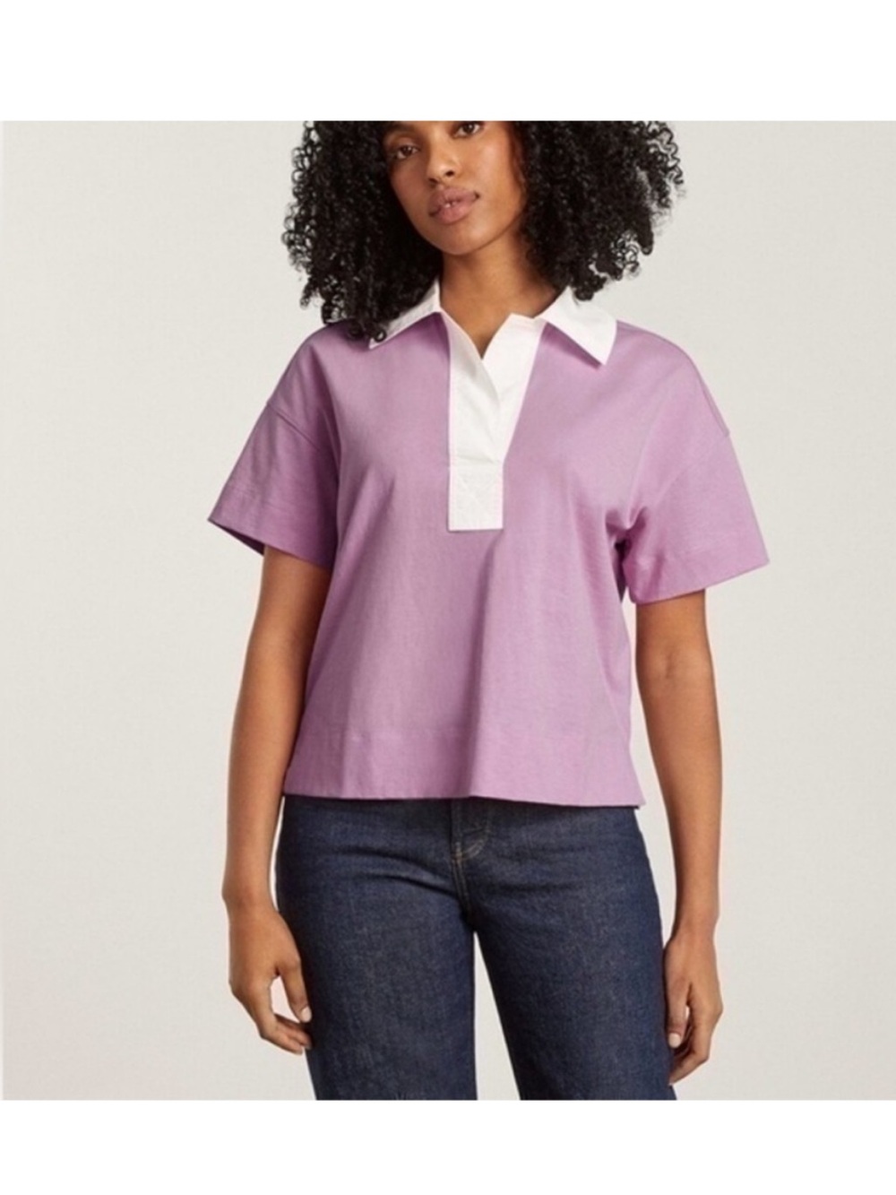 Everlane Top XXS Retro Rugby Purple